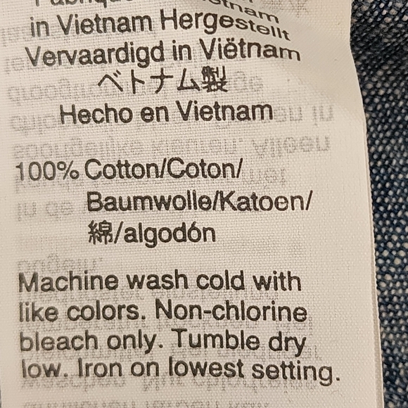 J. Crew Women’s Denim  Cotton Long Sleeve Pullover Blouse Top Button Size 00 - Picture 10 of 10